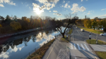 The Rideau Canal, as seen from the Bank Street Bridge. November 2021. (Peter Szperling/CTV News Ottawa)