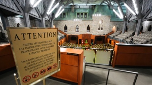 The House of Commons is pictured on Parliament Hill in Ottawa on Friday, Nov. 19, 2021. The 44th Session of Parliament will start in the House of Commons on Monday. THE CANADIAN PRESS/Sean Kilpatrick 