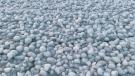 Strange ice formation spotted on Lake Manitoba