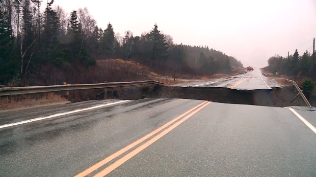 Damage assessment underway after heavy rain causes flooding, road washouts in Atlantic Canada