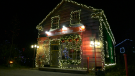 St. Nick's workshop at Alight at Night at Upper Canada Village in Morrisburg, Ont. 