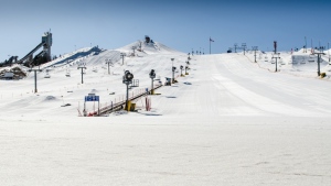 A stock photo of Winsport's ski and snowboard hill at Canada Olympic Park in Calgary. (Getty Images)