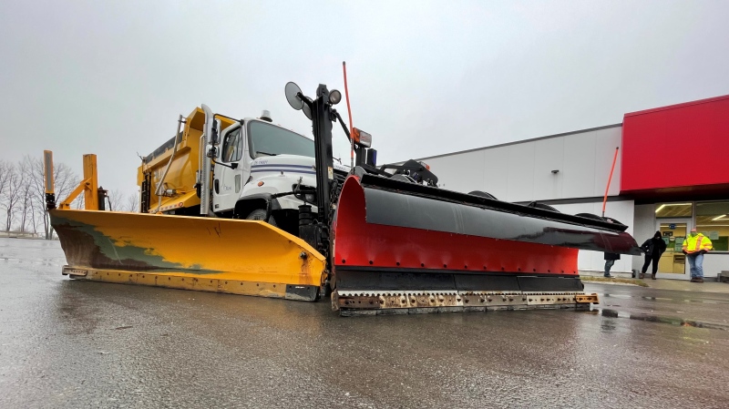 The City of Ottawa is training operators to use snow removal equipment ahead of the first snowfall of the season. (Peter Szperling/CTV News Ottawa)