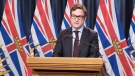 B.C. Transportation Minister Rob Fleming speaks to report in an undated image. (B.C. government/Flickr)