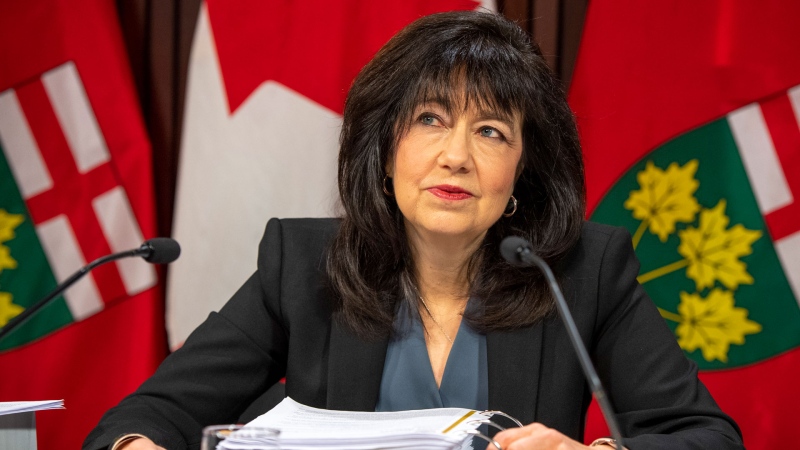Bonnie Lysyk, Auditor General of Ontario answers questions during her Annual Report news conference at the Ontario Legislature in Toronto on Monday December 7, 2020. THE CANADIAN PRESS/Frank Gunn 
