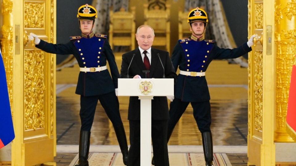 Russian President Vladimir Putin at the Kremlin