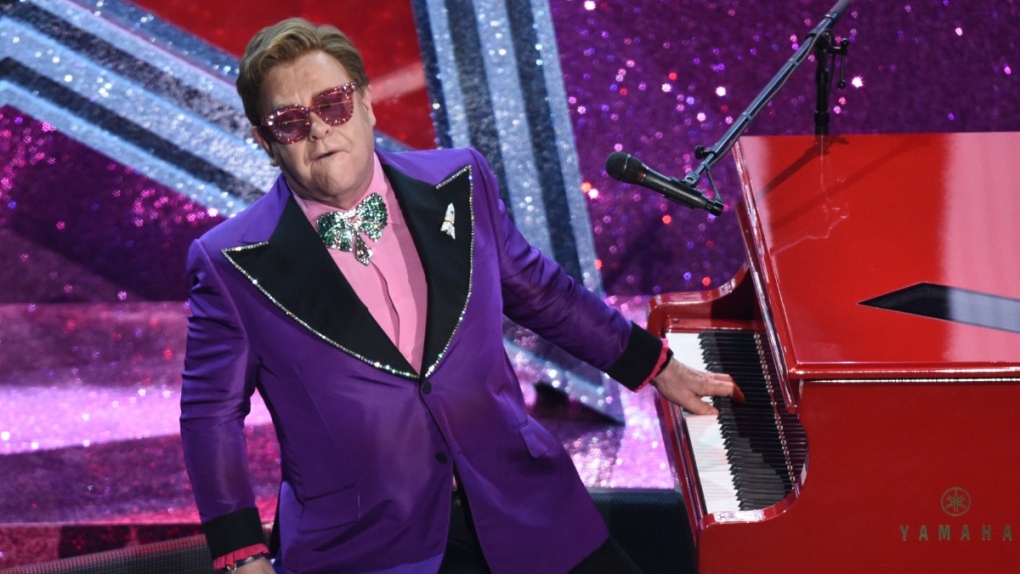 Elton John performs in 2020