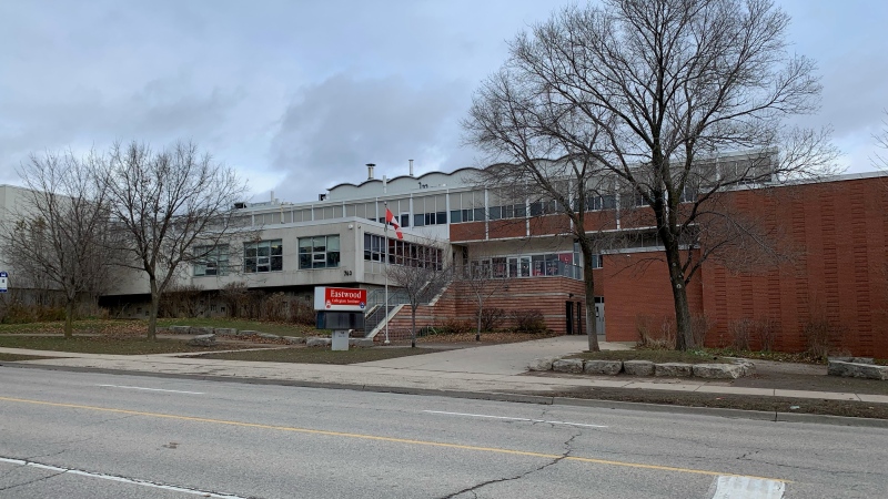 Eastwood Collegiate Institute is shown on Dec. 3, 2021 (Krista Sharpe / CTV Kitchener)