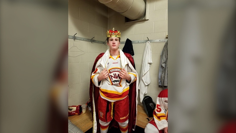 Jagger Tapper is an up and coming player on the AAA Midget Flames and he's our Athlete of the Week. Photo courtesy Twitter