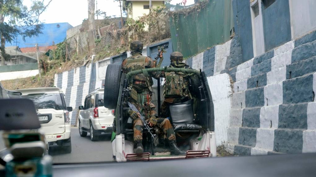 Indian army soldiers in Kohima