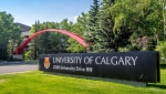 The University of Calgary entrance sign and arch are shown in a stock photo. (Getty Images) 