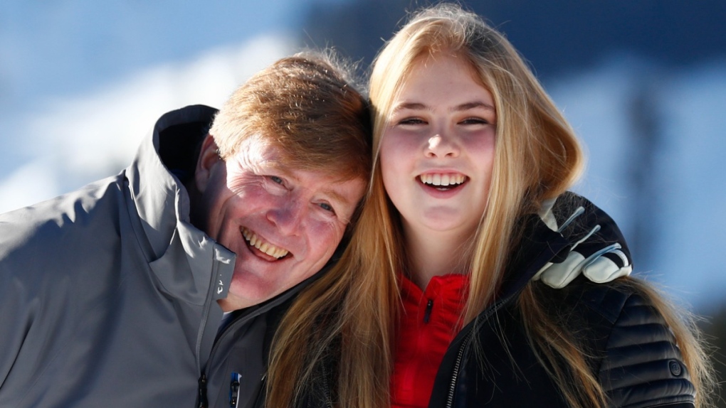 King Willem-Alexander and Princess Amalia in 2019