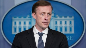 White House national security adviser Jake Sullivan speaks during the daily briefing at the White House in Washington, Tuesday, Oct. 26, 2021. (AP Photo/Susan Walsh) 
