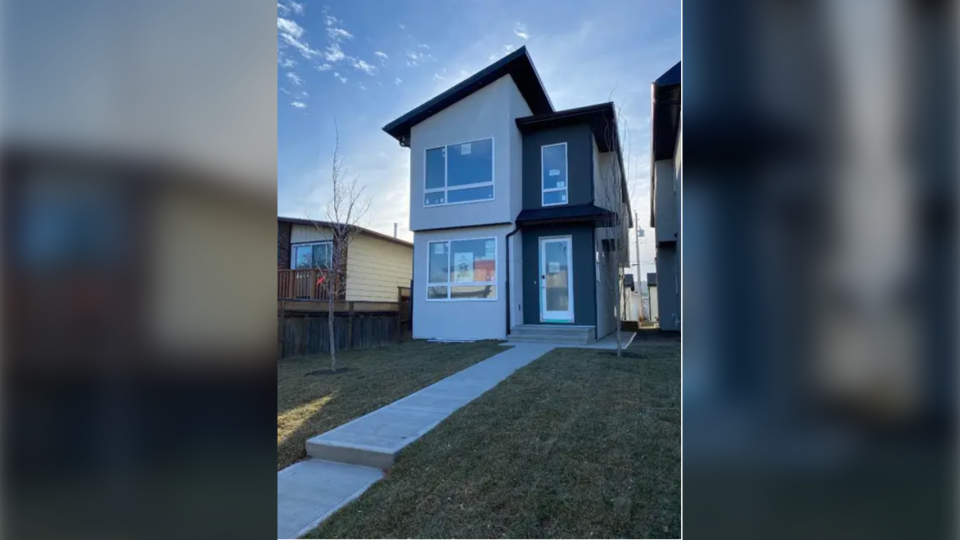 A home for sale in Calgary