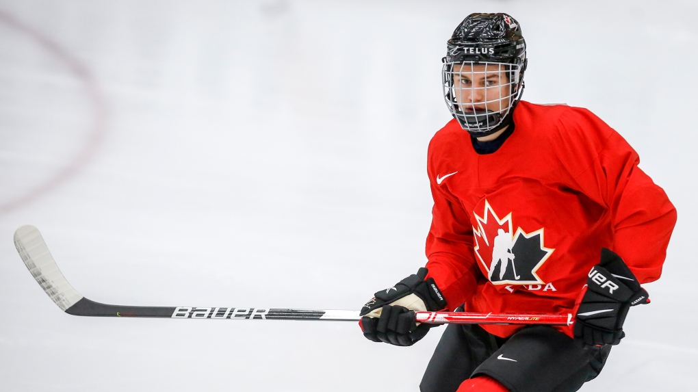 Connor McDavid practises with Canada's world junior team - The