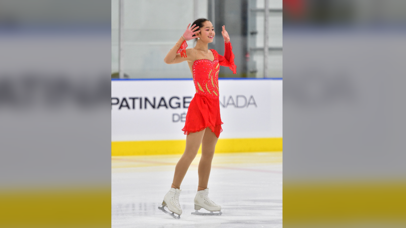 Katherine Karon of Windsor, Ont. won a silver medal at a Skate Canada Challenge representing Riverside Skating Club. (Courtesy Riverside Skating Club)