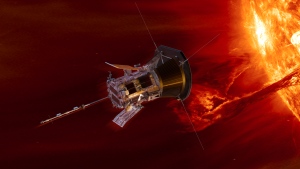 An illustration of Parker Solar Probe approaching the Sun. (JHU Applied Physics Laboratory/NASA's Goddard Space Flight Centre via CNN)
