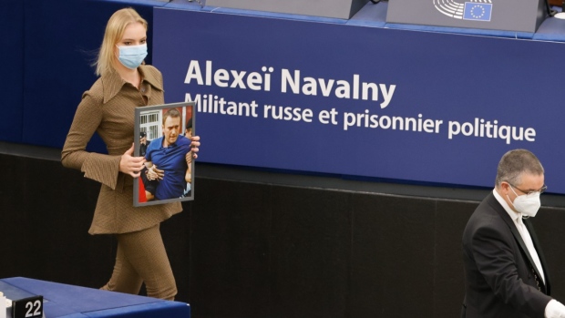 Putri Navalny menerima penghargaan hak UE atas namanya