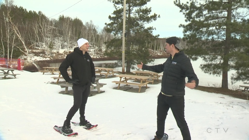 In this week's edition of Explore the Outdoors, CTV News' Will Aiello and Pure Country's Josh Corbett do a little snowshoeing.