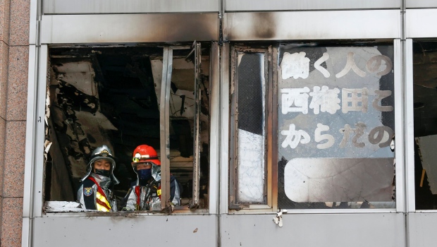 Polisi Jepang menggeledah rumah seorang pria yang terkait dengan kebakaran mematikan di Osaka