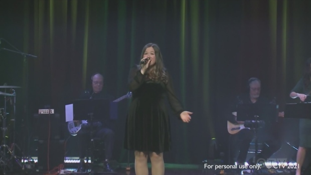 In her second lead performance of the 2021 telethon, Rebecca Wiseman sings Most Wonderful Time of the Year.