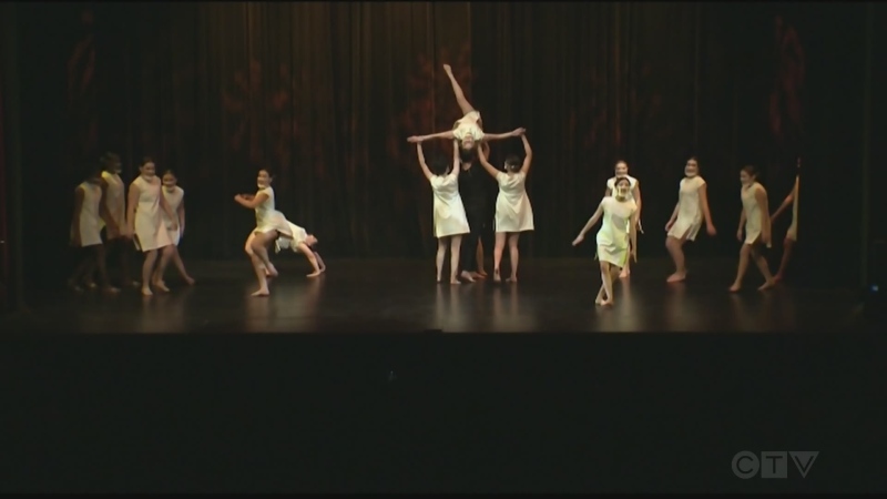 St. Charles College's dance team performs