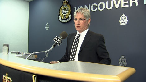Insp. Mike Porteous of the Vancouver Police says two cold case murder arrests are proof investigators never give up. December 4, 2009.