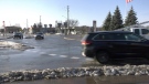 The roundabout at St. Joseph Boulevard and Jean D'Arc in Orleans. (Peter Szperling/CTV News Ottawa)
