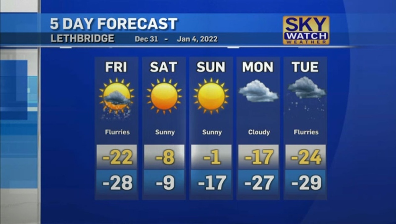 CTV Lethbridge Weather at 5 for Thursday, December