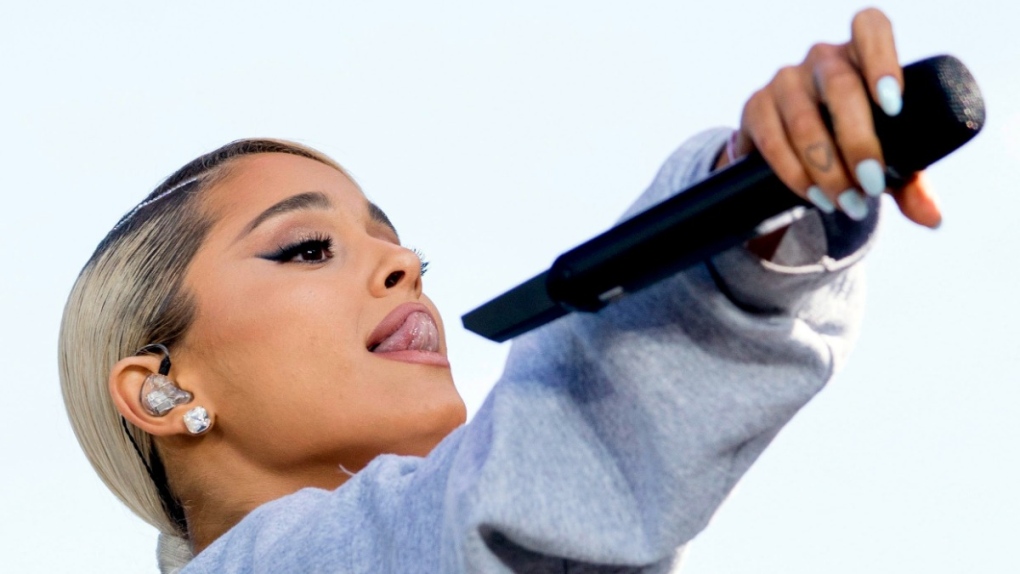 Ariana Grande performs in 2018