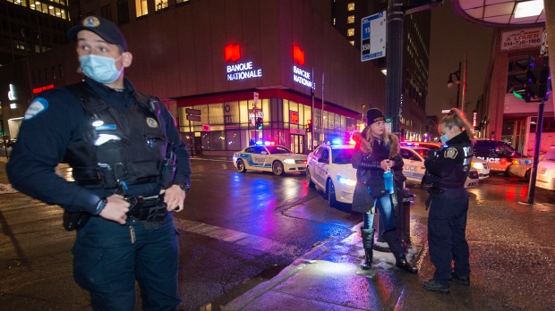 Jam malam Quebec memicu protes;  57 ditilang, satu ditangkap