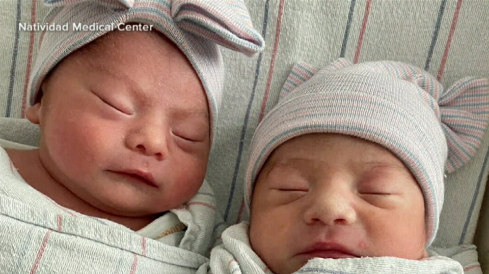 Twins technically born in different years