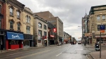 A portion of businesses in the 400 block of Richmond Street, Jan. 5, 2022. (Jim Knight / CTV News)