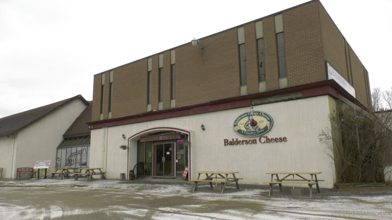 The Balderson County Cheese Store in Balderson, Ont., north of Perth. (Nate Vandermeer/CTV News Ottawa)