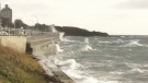 Stormy waves are pictured in Victoria. (CTV News)