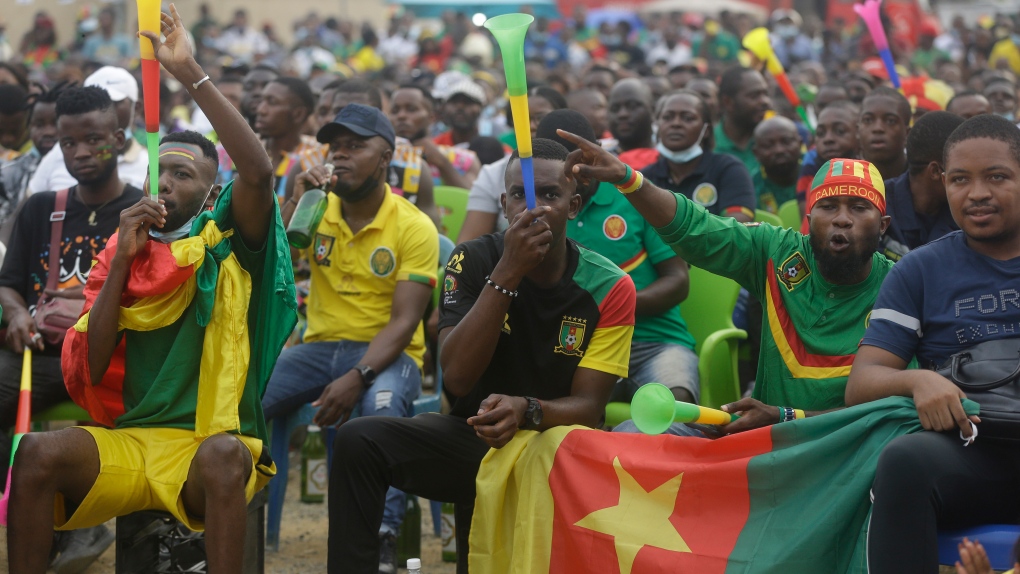 Cameroon fans at the 2022 African Cup of Nations