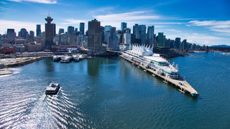 Canada Place in Vancouver is seen in spring 2019 (Pete Cline/CTV Vancouver)