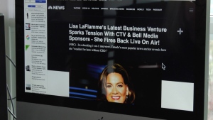 CTV chief anchor Lisa LaFlamme is not in the CBD business or endorsing CBD products.