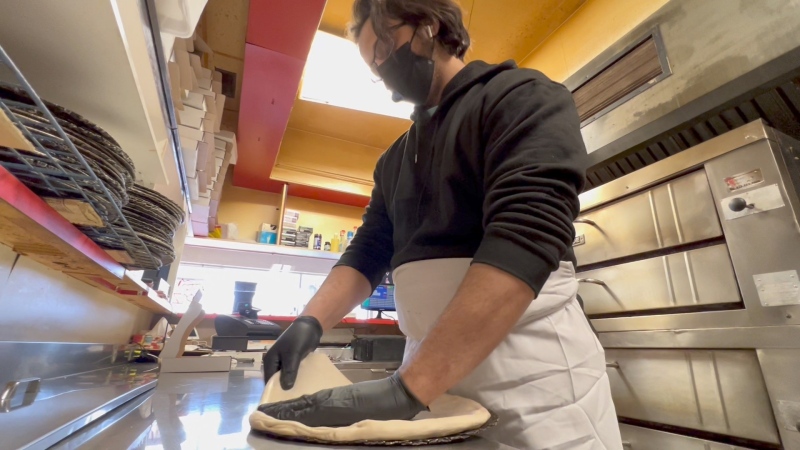 Hani Soueid, Owner of Ogilvie Pizza. (Dave Charbonneau/CTV News Ottawa)