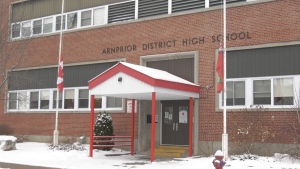 Students will return to class on Arnprior District High School on Monday. (Dylan Dyson/CTV News Ottawa)