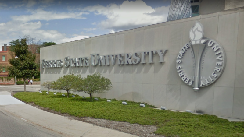 Ferris State University can be seen in this Google Maps image. 