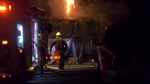 Officials with the Courtenay Fire Department are reminding the public to double check electrical plugs and heaters associated with travel trailers, after one went up in flames Saturday evening. (CTV)
