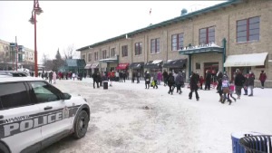 Police were called to The Forks after an assault Sunday afternoon. (Source: CTV News/Mike Arsenault)