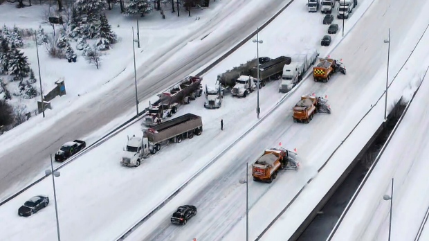 Winter storm forces closures of major highways, city services as heavy snowfall pummels Toronto