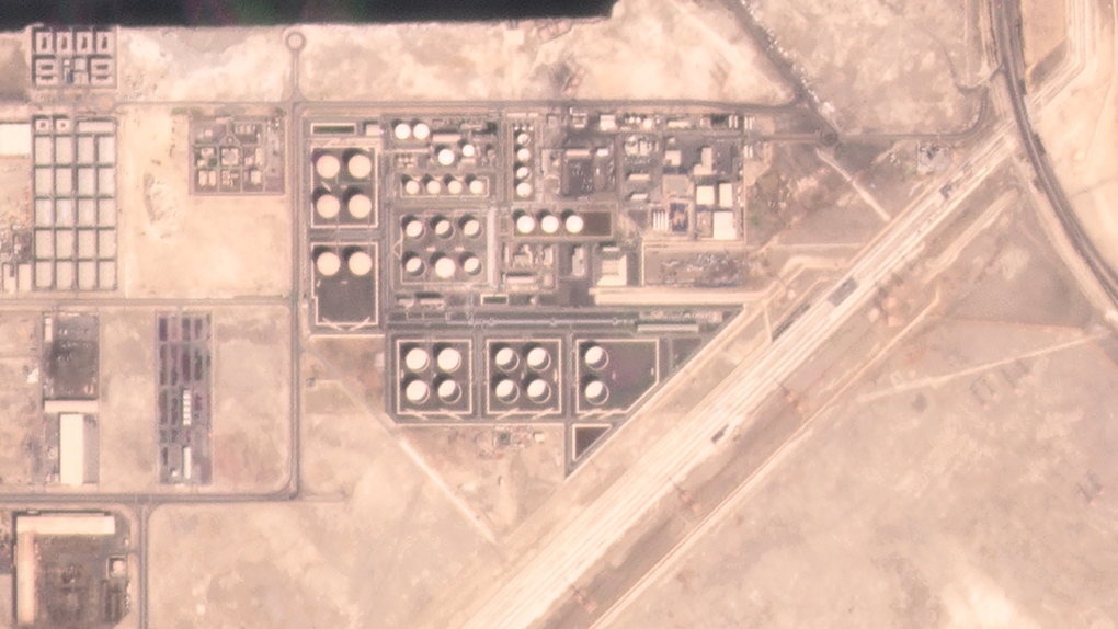 Pre-attack UAE satellite image 
