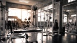 An empty gym is shown in an image from Shutterstock.