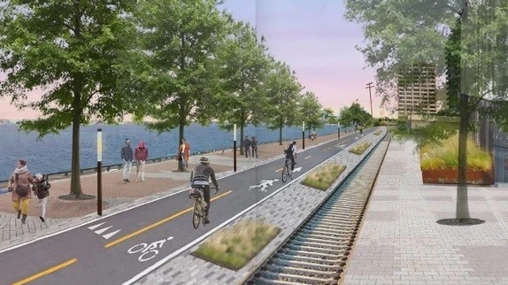 A possible view of a future promenade along the waterfront in Sarnia, Ont. (Source: City of Sarnia)