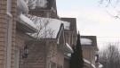 A row of homes in Barrie, Ont. on Wed. Jan. 19, 2022 (Siobhan Morris/CTV News)