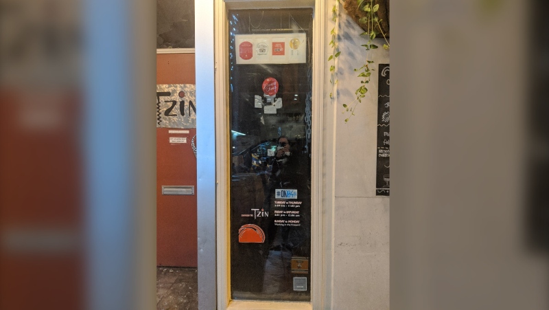 The City of Edmonton has refused to compensate a downtown business for $3,000 in damages following an arrest made by EPS last summer. (Source: Glenn Quinn, co-owner of Tzin Wine & Tapas)