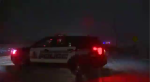 Regional police on scene of a crash on Listowel Road. (Dave Petitt/CTV Kitchener) (Jan. 19, 2022)